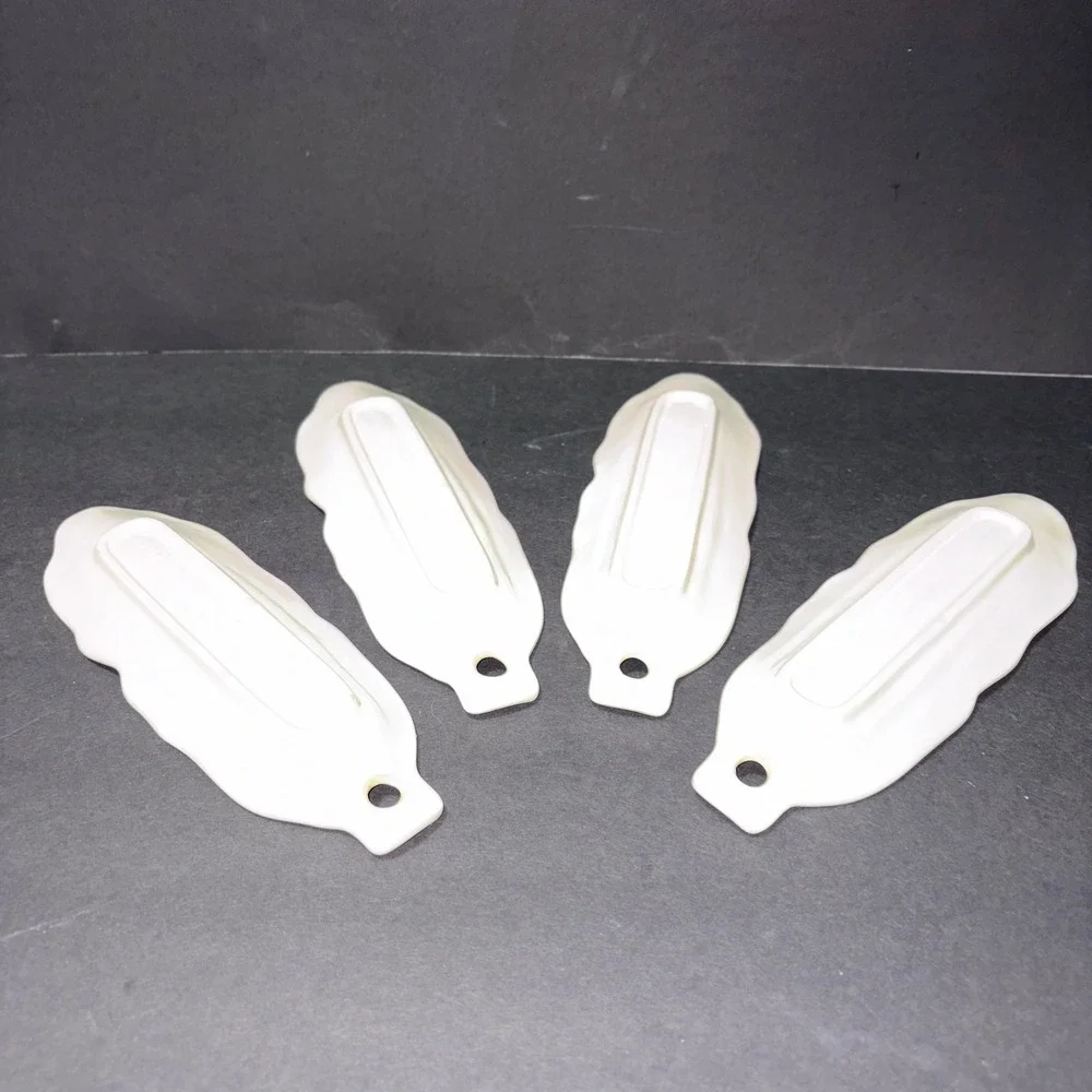 Vintage Pier 1 Ceramic White Corn on the Cob Dishes Set of 4 Made In Japan